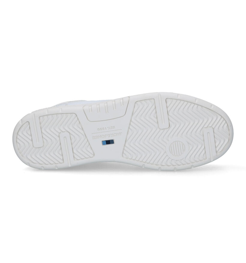 Jack & Jones Heath Pu Baskets en Blanc pour hommes (321028) - pour semelles orthopédiques