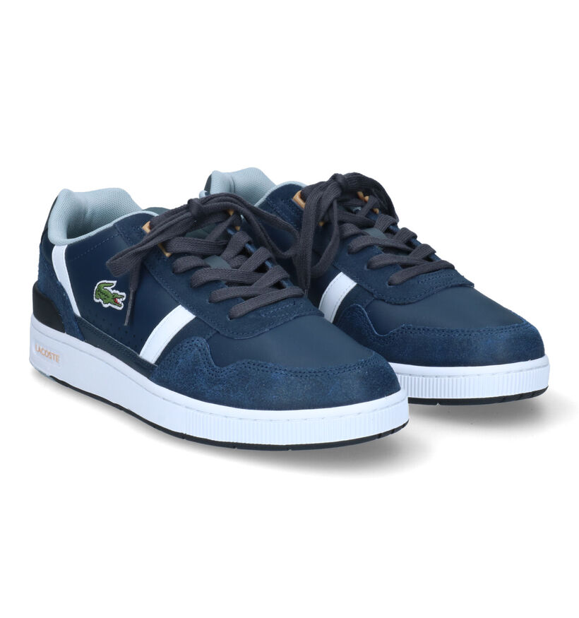 Lacoste T-Clip Baskets en Bleu en daim (313487)