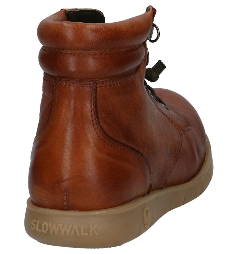Cognac Geklede Boots Slowwalk Baiona, , pdp