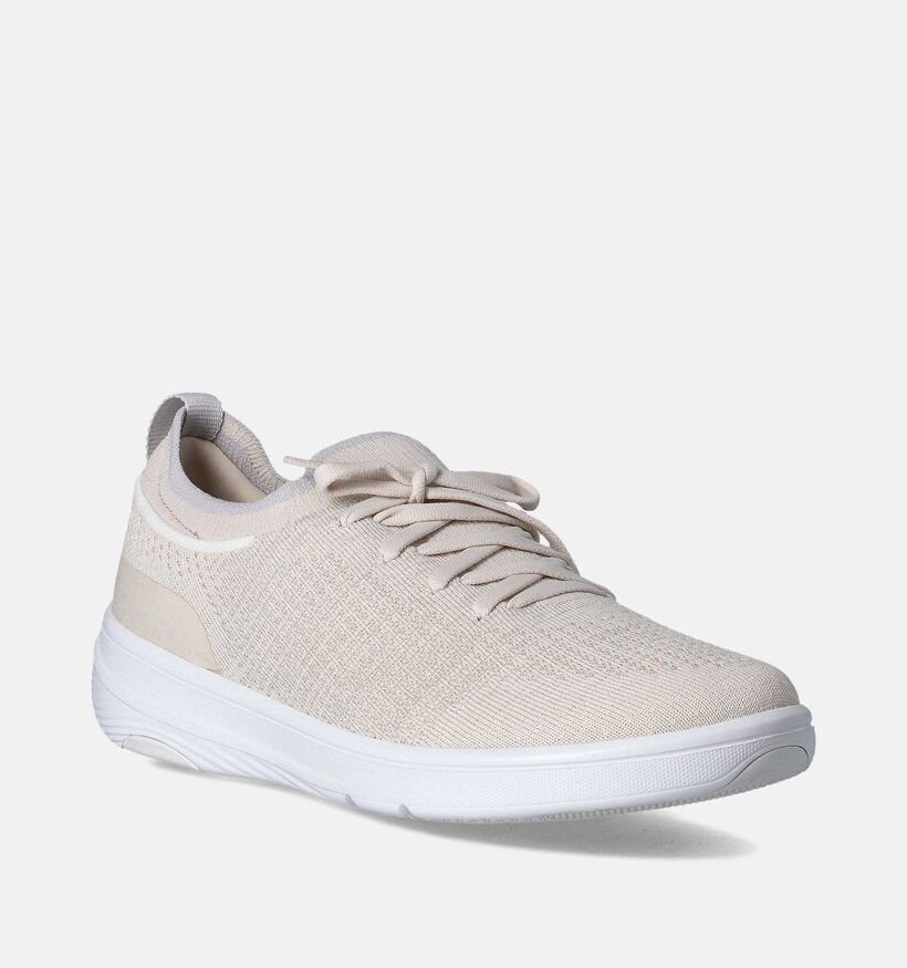 FitFlop Super-Q Knit Slip-on Beige Sneakers voor dames (353672)