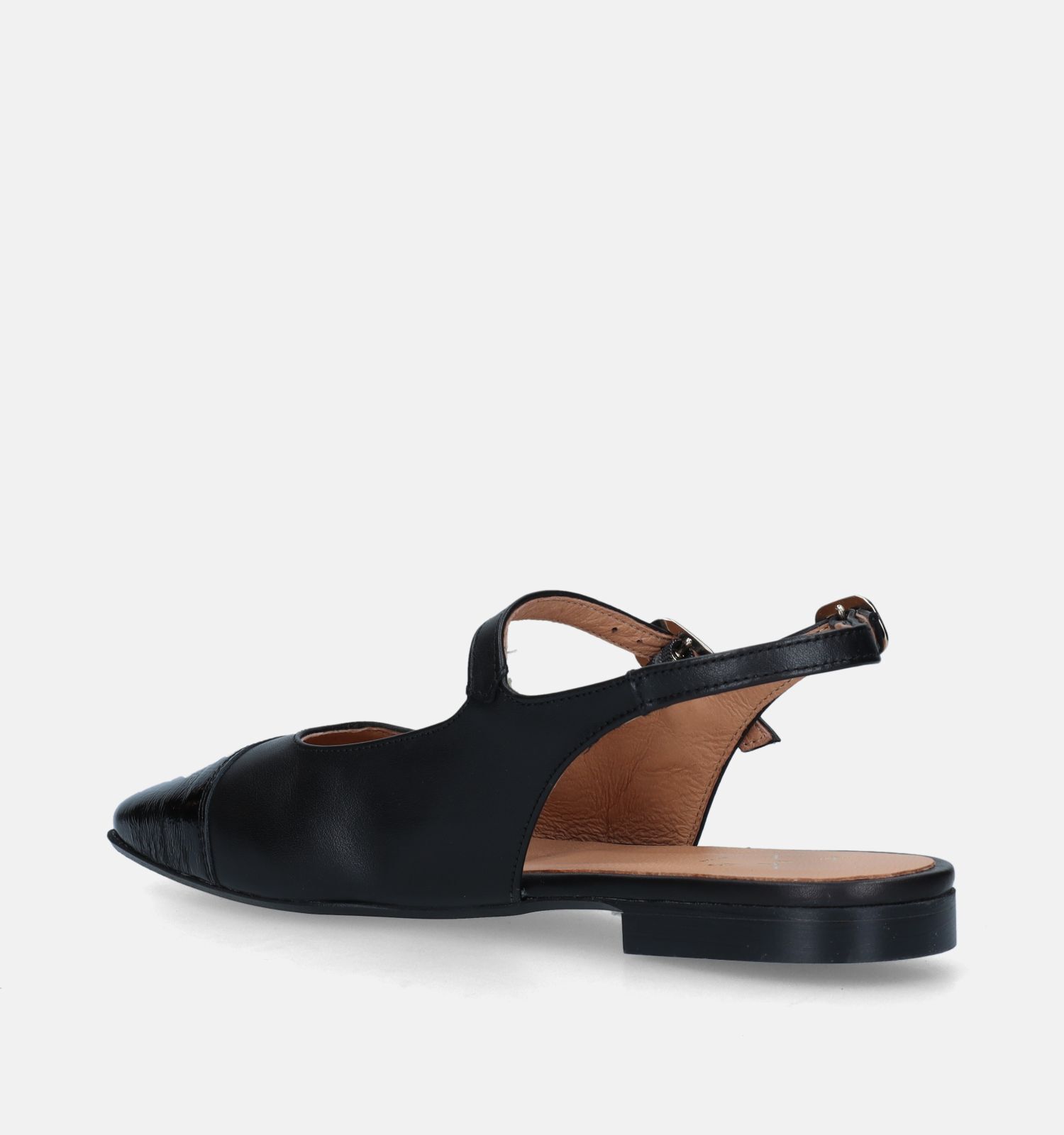KMB Zwarte Ballerina s met open hiel Dames Lage schoenen Online op TORFS .BE