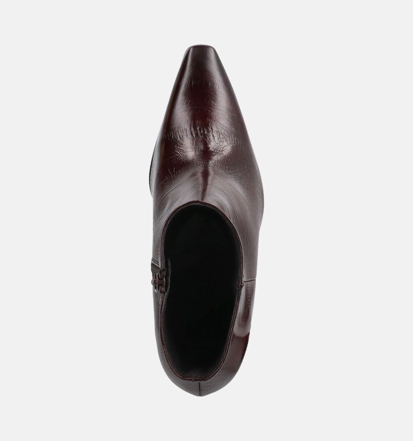Zinda Bottines en Brun fonc&eacute; pour femmes (380884)