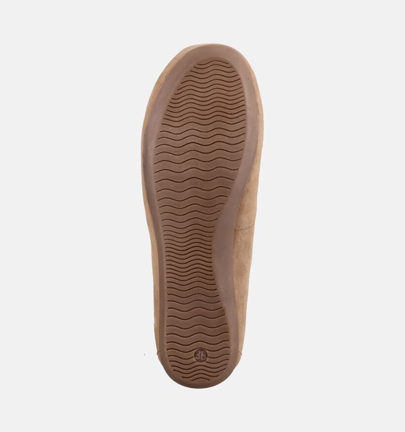Les Tropeziennes Scarlett Chaussures bateau en Beige fonc&eacute; pour femmes (386712)