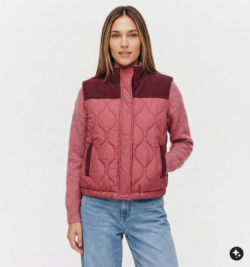 Laurent David Bordeaux Bodywarmers voor dames (382014)