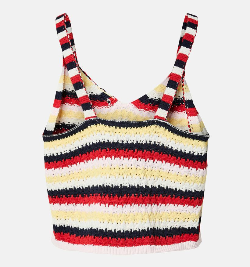 Pieces Gigi D&eacute;bardeur en Rouge/Multi pour femmes (372375)