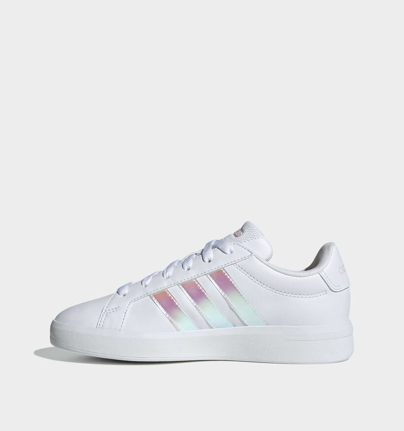 adidas Grand Court 3.0 Witte/Iridescent Sneakers voor meisjes (366705)