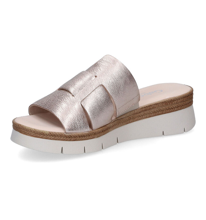 Gabor Comfort Mules en Or en cuir (306202)