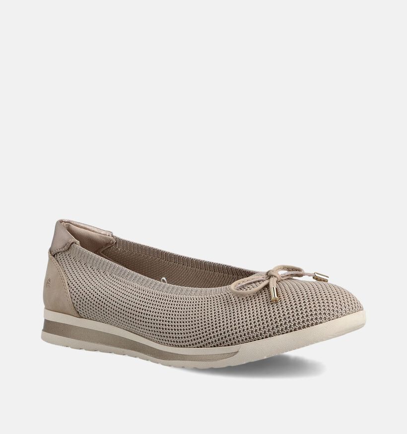 Jana Beige Ballerina's Comfort voor dames (367755)