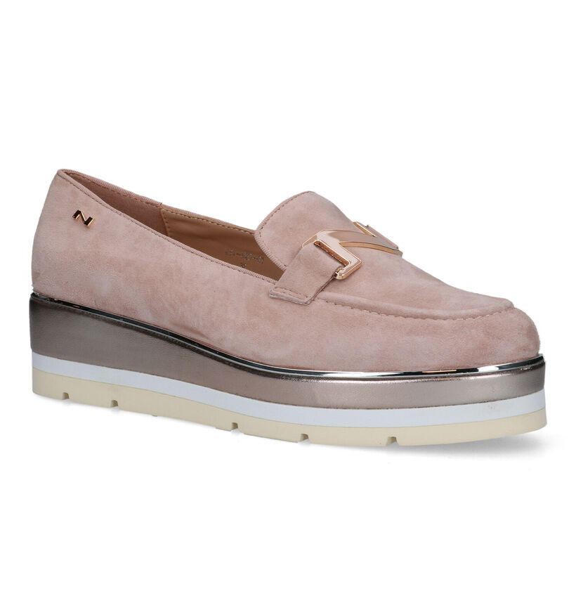 Nathan-Baume Beige Mocassins voor dames (324414)