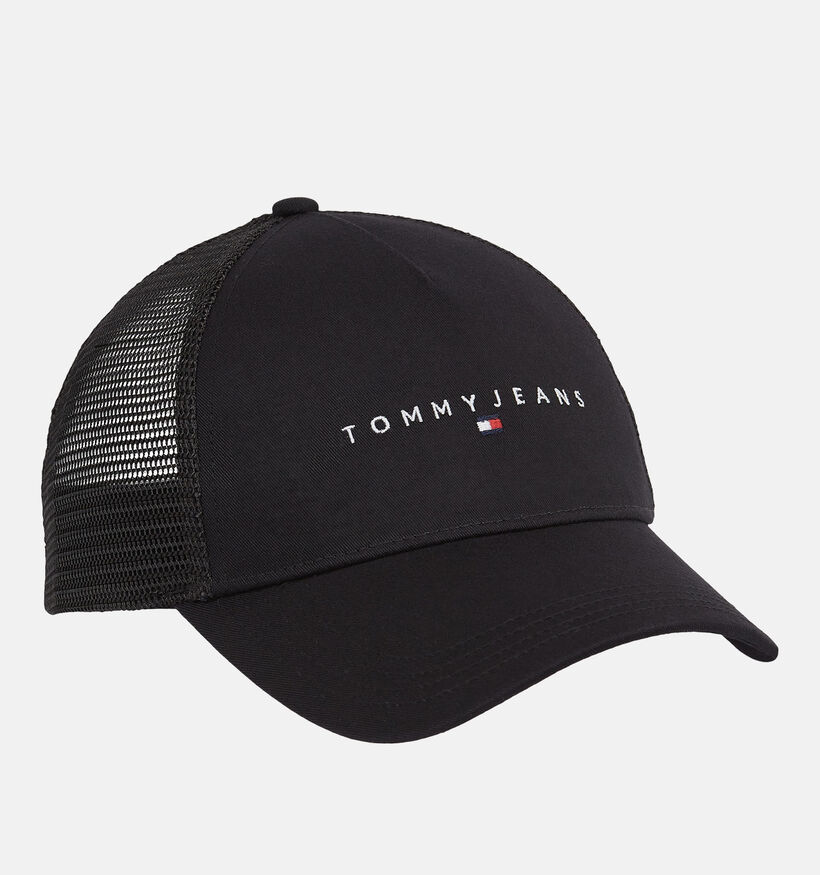 Tommy Hilfiger Linear Logo Trucker Cap Casquette en Noir pour hommes (343525)