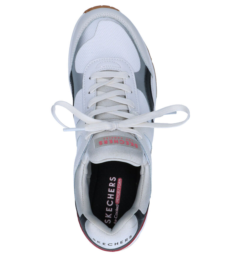 Skechers Uno Super Fresh Witte Sneakers in leer (262823)