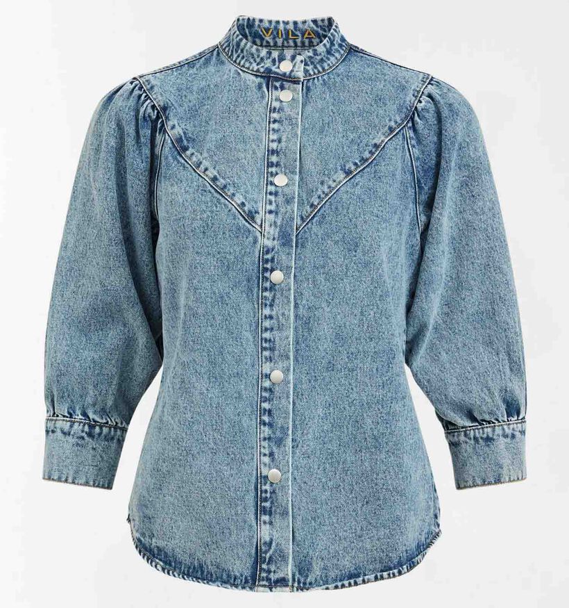 Vila Delis Blauw Jeanshemd (314743)