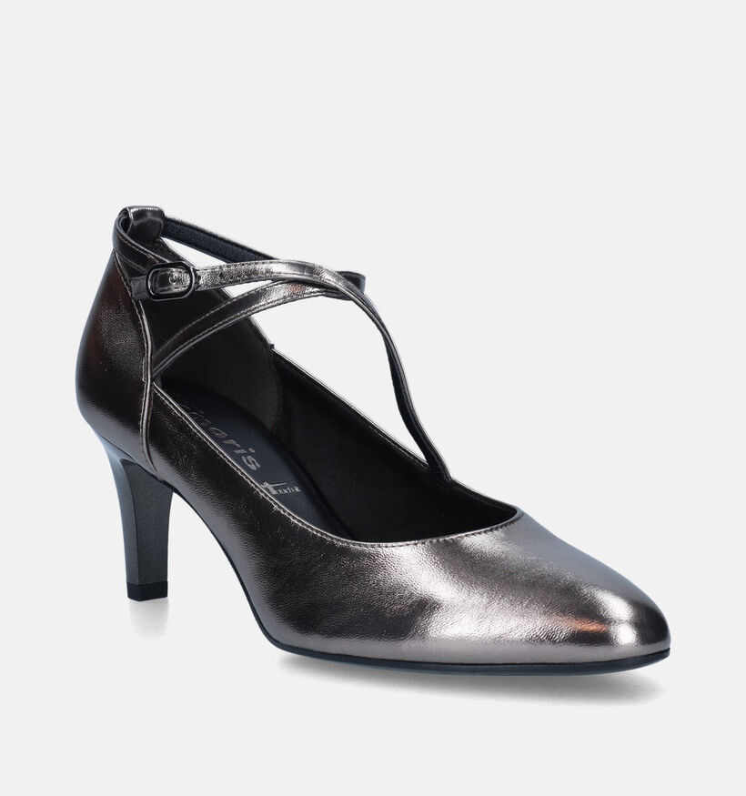 Tamaris Zilveren Pumps met riempje voor dames (344686)