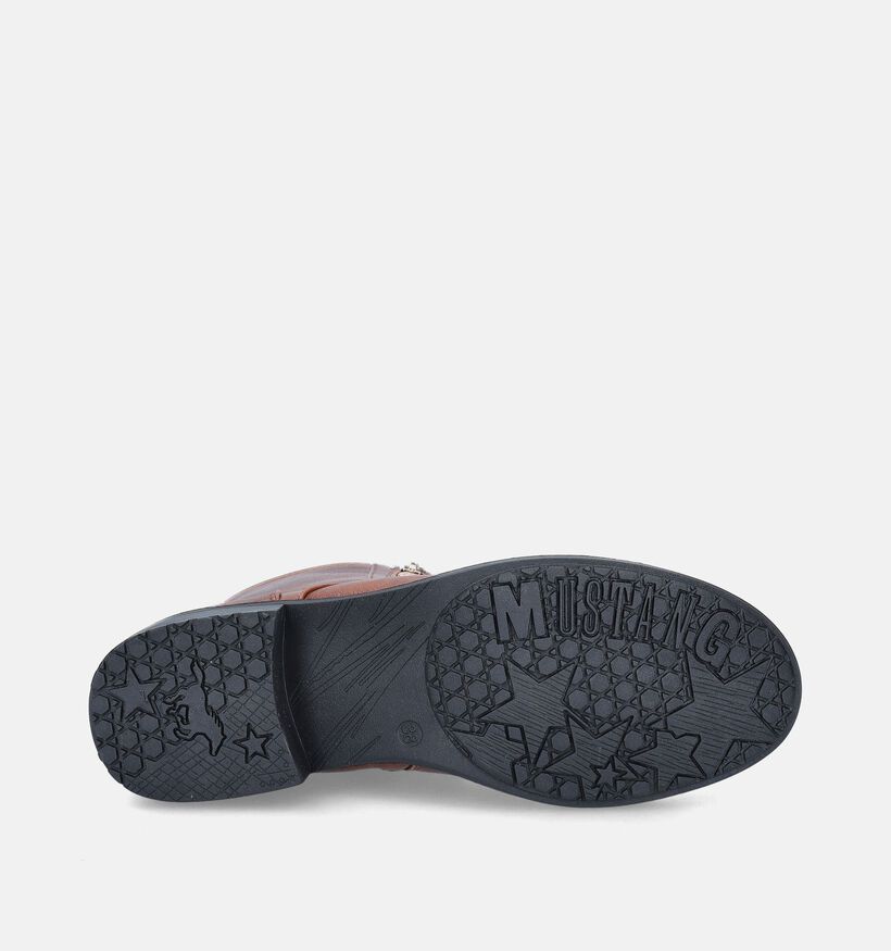 Mustang Boots à lacets en Cognac pour femmes (345428)