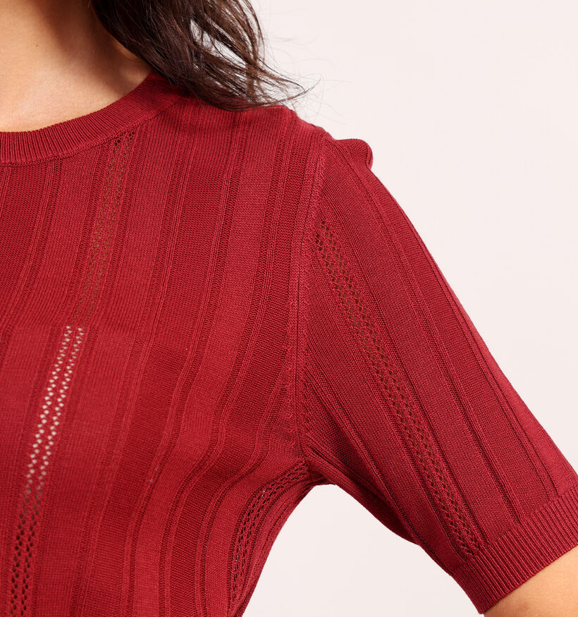 Vero Moda Mindy Bordeaux T-shirt voor dames (361246)