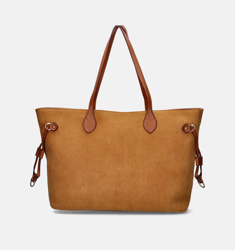 Laurent David Veronique Cognac Shopper tas met rits voor dames (349760)
