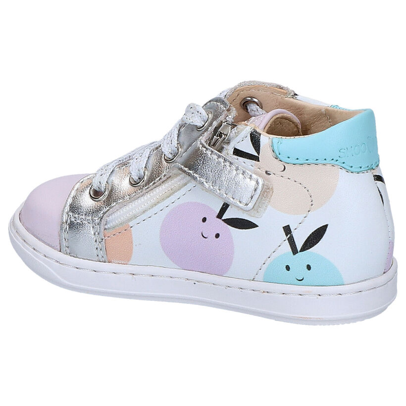 Shoo Pom Bouba Duck Chaussures à Lacets en Blanc en cuir (268767)