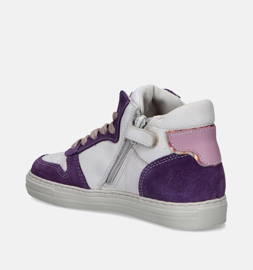 Little David Prisca Witte Hoge schoenen voor meisjes (348065) - geschikt voor steunzolen