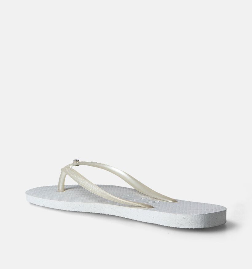 Havaianas Slim Crystal Witte Teenslippers voor dames (357649)