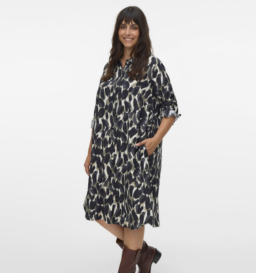 Vero Moda Curve Zwart Hemdkleedje voor dames (362599)