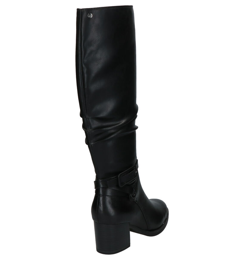 Tamaris Bottes hautes en Noir en cuir (275205)