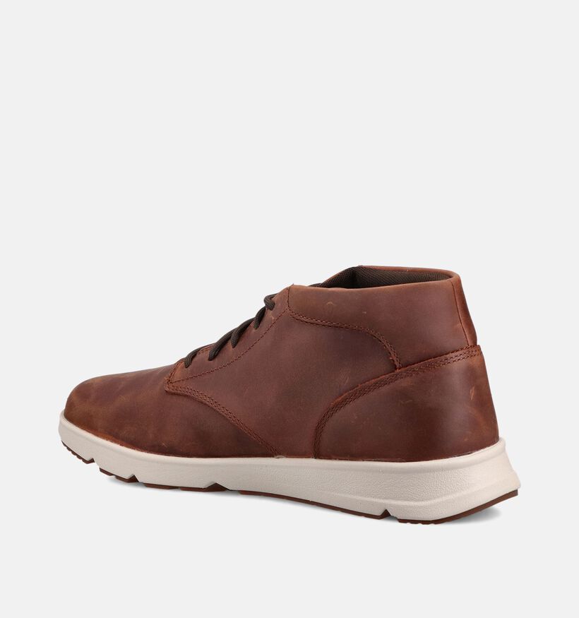 Timberland Parker Street Mid Cognac Boots met Veters voor heren (369574) - geschikt voor steunzolen