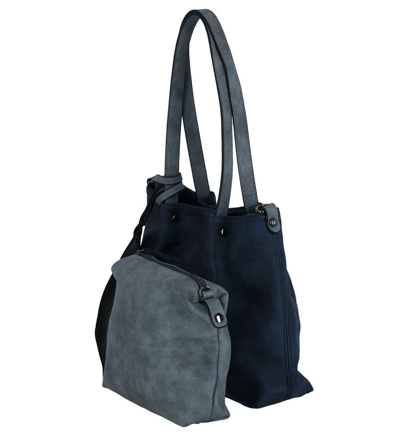 Emily & Noah Grijze Bag in bag Schoudertas in kunstleer (282172)