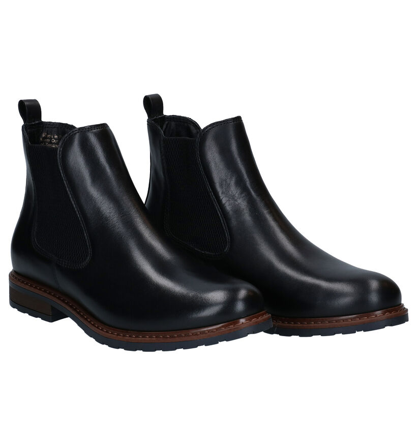 Tamaris Chelsea Boots en Brun en cuir (297012)