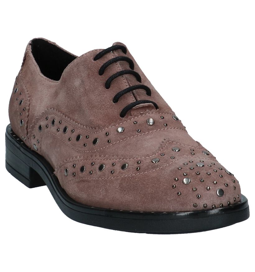 Gadea Chaussures à lacets en Rose foncé en daim (232085)