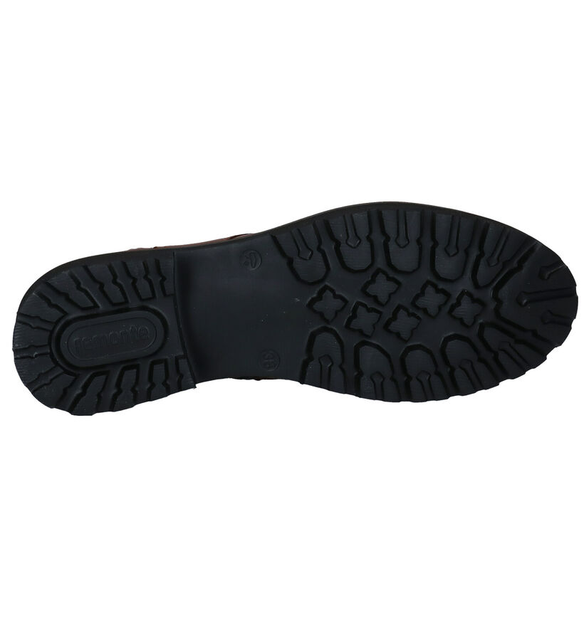 Remonte Boots à lacets en Cognac pour femmes (312339) - pour semelles orthopédiques