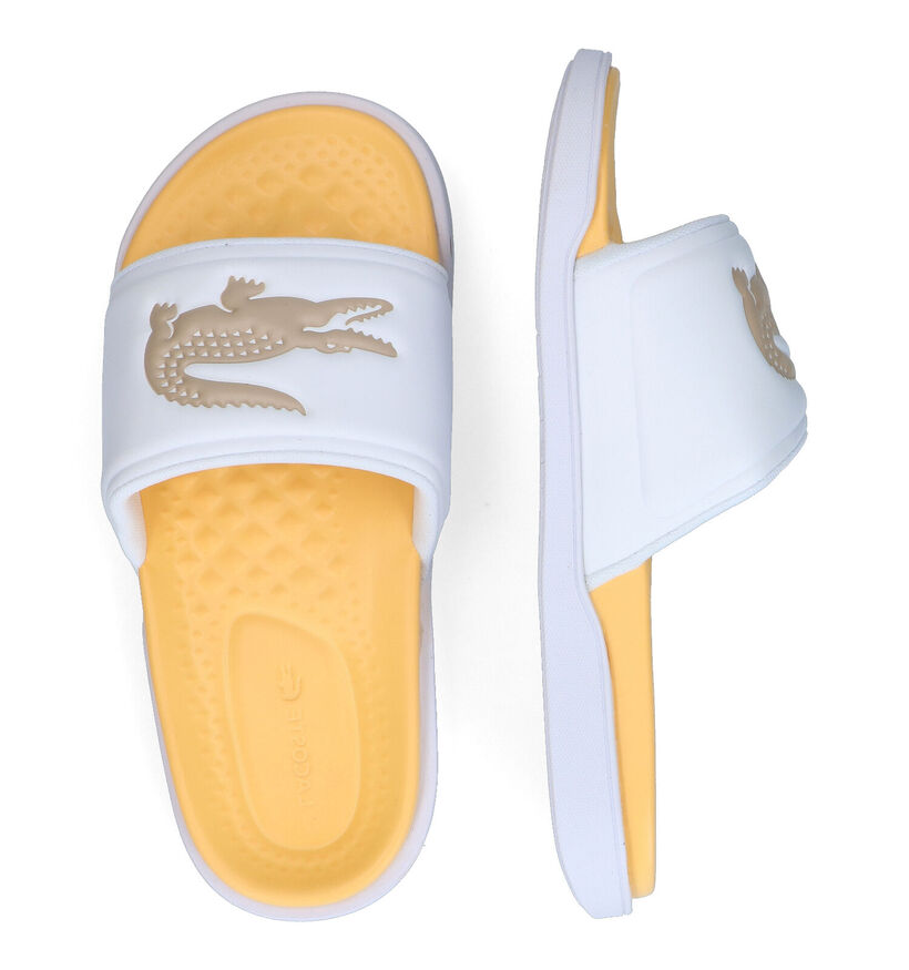 Lacoste Croco Dualiste Ecru Badslippers voor dames (305581)