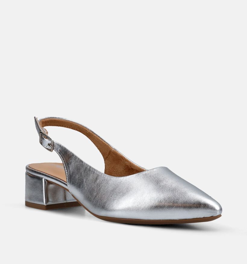 Tamaris Escarpins slingback en Argent pour femmes (367599)