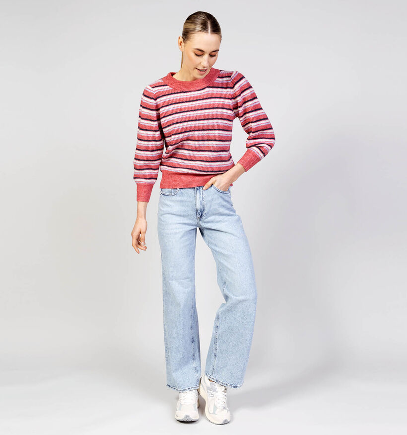 Vero Moda Vigga Pull en Rouge pour femmes (367218)