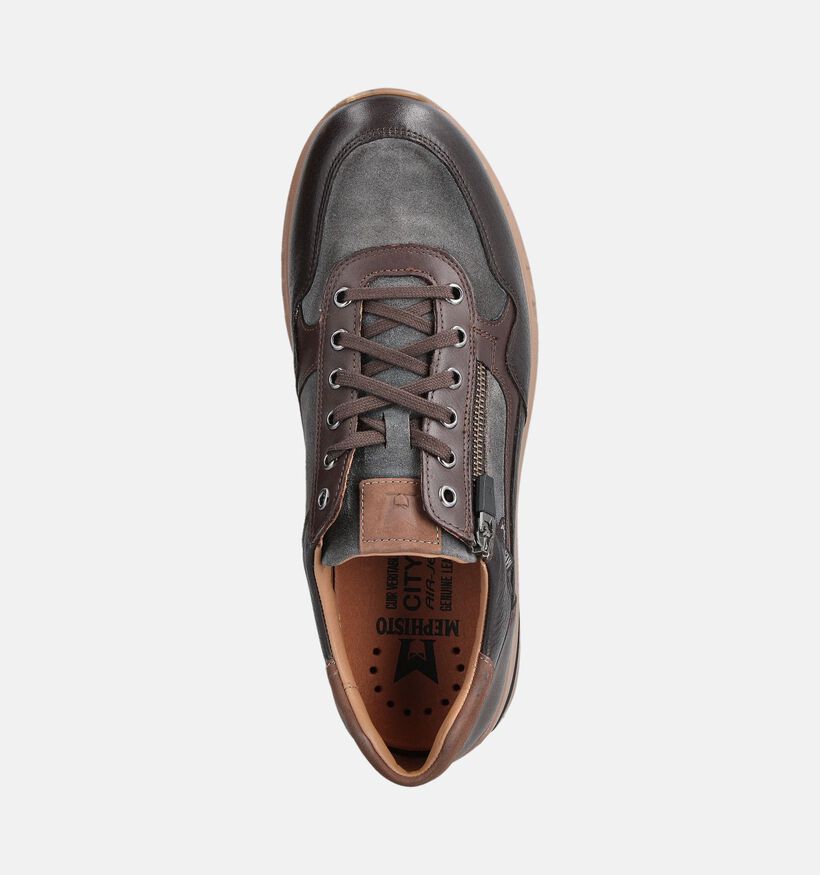 Mephisto Bradley Bruine Rits-veterschoenen voor heren (362830) - geschikt voor steunzolen