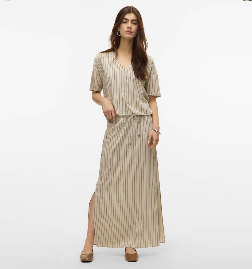 Vero Moda Mymilo Lichtbeige Blouse voor dames (367176)