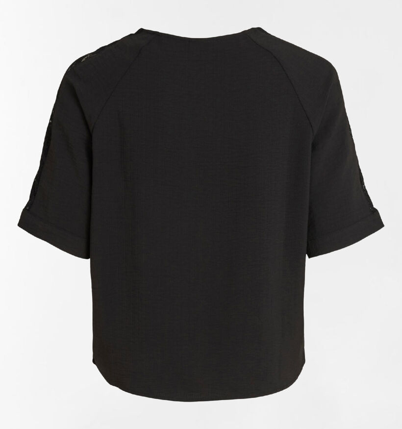 Vila Lovie Sleeve T-shirt en Noir (298639)