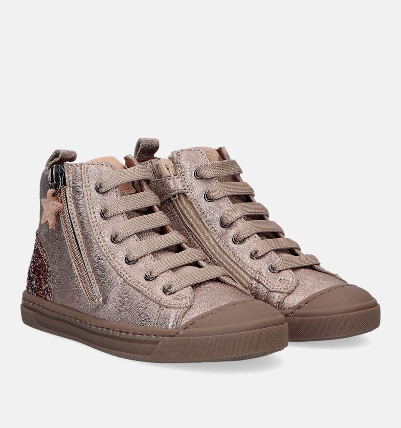 FR by Romagnoli Rose gold Hoge schoenen voor meisjes (330301) - geschikt voor steunzolen