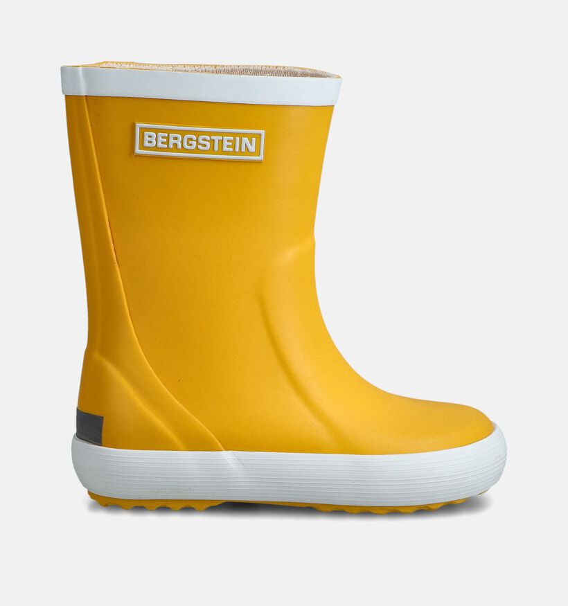 Bergstein Classic Bottes de pluie en Jaune pour filles, garçons (373241) - pour semelles orthopédiques