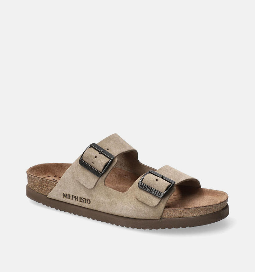 Mephisto Nerio Sandvel Lichtbeige Open Schoenen voor heren (370213)