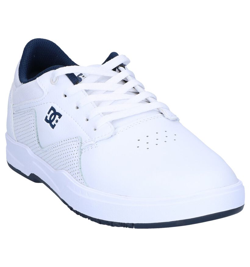 DC Shoes Barksdale Witte Sneakers in kunstleer (250821)