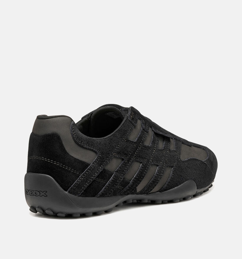 Geox U Snake Chaussures plates en Noir pour hommes (360119) - pour semelles orthopédiques