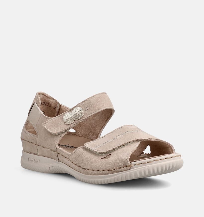 Rieker Beige Sandalen voor dames (370391) - geschikt voor steunzolen