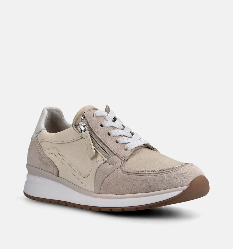 Gabor Lichtbeige Veterschoen voor dames (368357) - geschikt voor steunzolen
