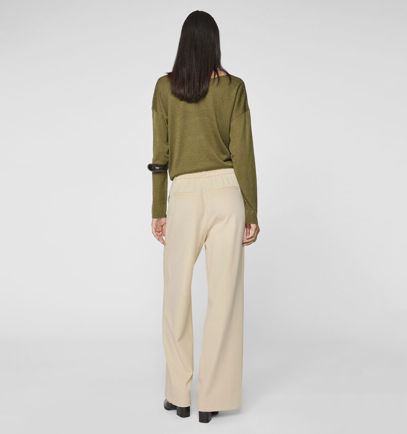 Vila Varone Beige Wijde broek voor dames (351752)