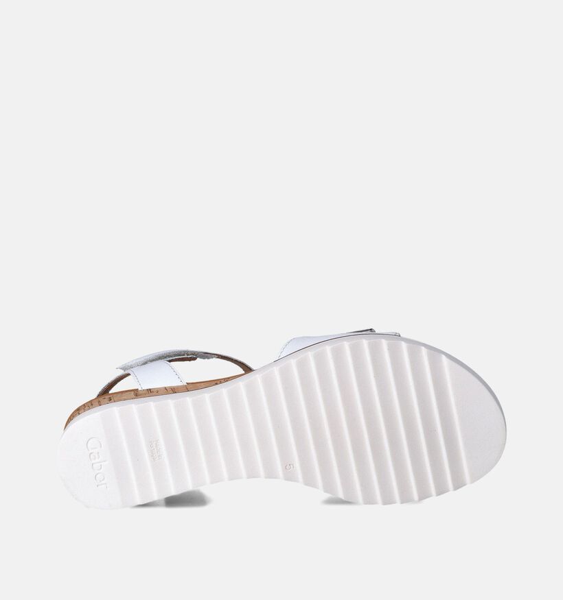 Gabor Witte Sandalen met sleehak voor dames (355065)