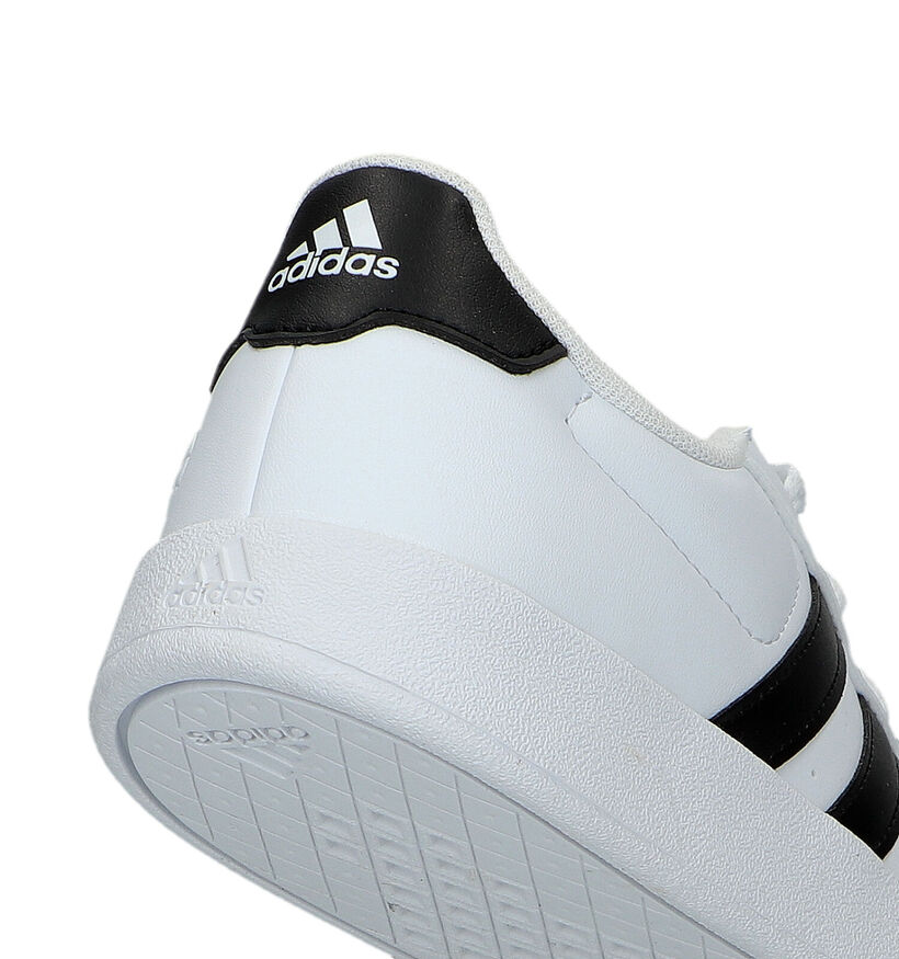 adidas Breaknet 2.0 Baskets en Blanc pour filles, garçons (324115) - pour semelles orthopédiques