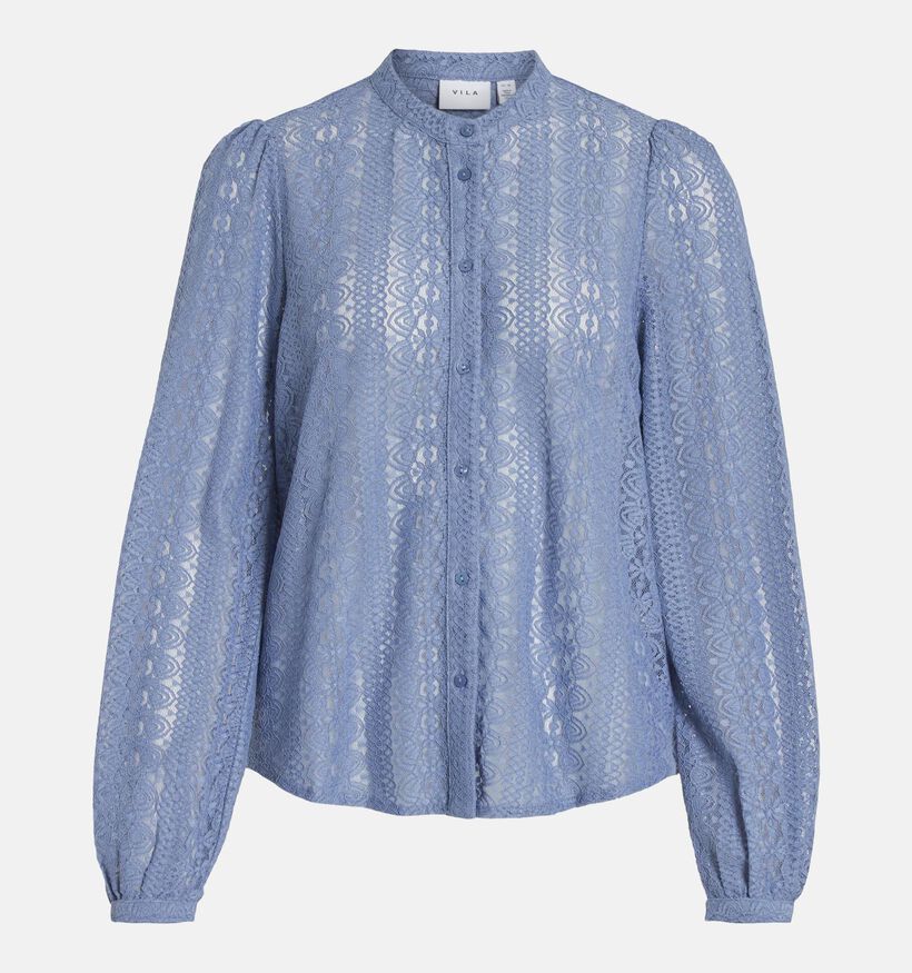 Vila Chikka Lace Blouse dentelle en Bleu pour femmes (335448)