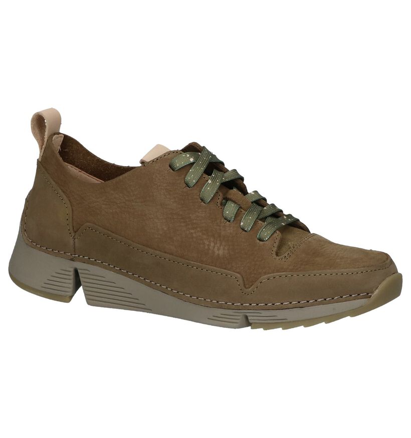 Roze Veterschoenen Clarks Tri Spark in nubuck (241588)