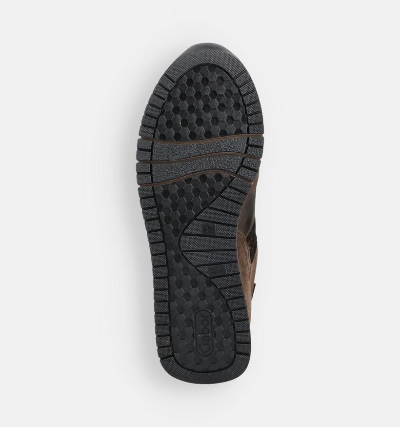 Gabor Bruine Sneakers Breed voor dames (361602) - geschikt voor steunzolen