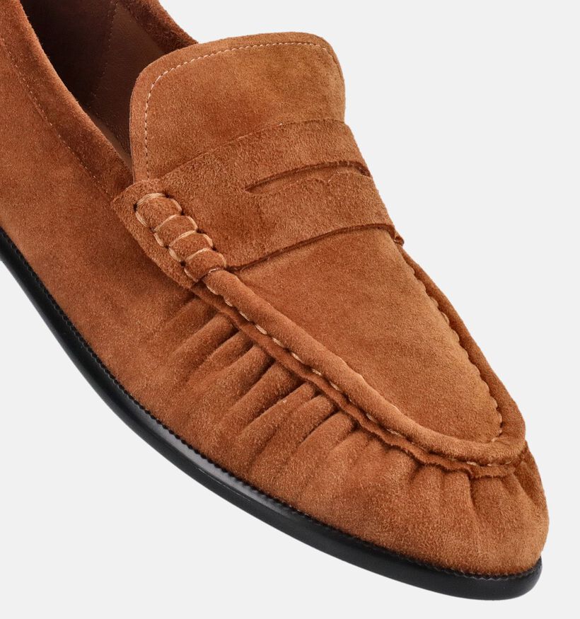 Laurent David Chaussures plates en Cognac pour femmes (382303)